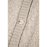 Jet Stream Collared Drop Shoulder Button Up Cardigan with Pocket - L thumbnail