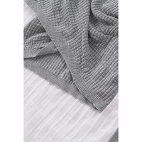 Gray Black/Pink/Gray/Khaki/Apricot  Wrap V Neck Waffle Sweater - XL thumbnail