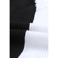 Azura Exchange Leopard Print Contrast Color V Neck Sweater - L thumbnail