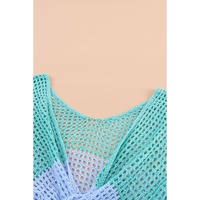 Azura Exchange Eyelet Long Sleeve Twisted Back Knit Top - XL thumbnail