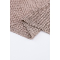 Gray Slouchy Dolman Sleeve High Low Sweater - L thumbnail