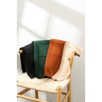 Black Patch Pocket Ribbed Knit Short Sleeve Sweater - 2XL thumbnail