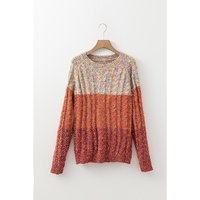 Multicolour Colorful Confetti Wool Ball Knitted Sweater - S thumbnail