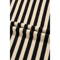 Black Stripe Crew Neck Slim Fit Sweater Vest - M thumbnail