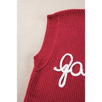 Racing Red Game Day Rugby Football Season Sweater Vest - S thumbnail