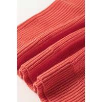 Flamingo Solid Textured Knitted Notch V Neck Sweater T Shirt - XL thumbnail