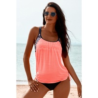 Azura Exchange Pink Printed Lined Tankini Swimsuit - S thumbnail