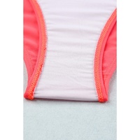 Azura Exchange Pink Scalloped Criss Cross High Waist Bikini - S thumbnail