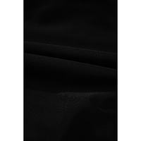 Black Leopard 2-tone Crossed Cutout Backless Monokini - S thumbnail