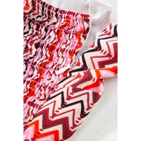Red Halter Neck Tribal Boho Printed Backless Maxi Dress - XL thumbnail