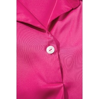 Rose Red Buttoned Collar Shift T-shirt Mini Dress - M thumbnail