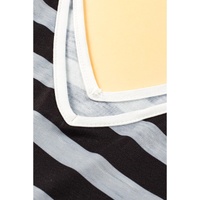Multicolour Mixed Stripes Spaghetti Straps V Neck Maxi Dress - L thumbnail