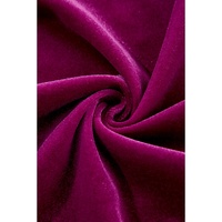 Pitaya Pink Velvet Mock Neck Ruched Long Sleeve Bodycon Dress - S thumbnail