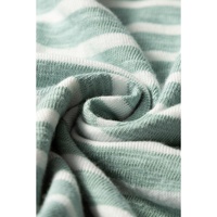 Green Stripe Shirred Frilled High Waist Sleeveless Loose Fit Maxi Dress - XL thumbnail