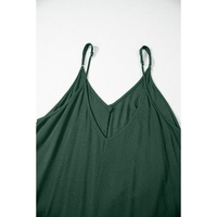 Duffel Green Spaghetti Straps Pocketed Slouchy Maxi Dress - L thumbnail