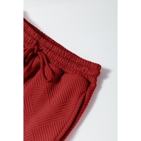 Red Dahlia Ultra Loose Textured 2pcs Slouchy Outfit - 2XL thumbnail
