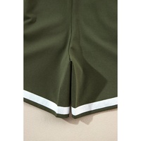 Vineyard Green Contrast Trim Tee and Shorts Set - XL thumbnail