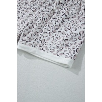 White Classic Leopard Hoodie and Shorts Set - S thumbnail