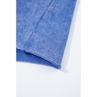 Ashleigh Blue Acid Wash Star Patched Rolled Trim Pants Set - M thumbnail