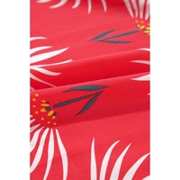Red Floral Shirred Off Shoulder Crop Top and Slit Maxi Skirt Set - S thumbnail