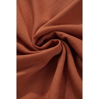 Chestnut Mineral Wash Cargo Pocket Drawstring Waist Maxi Skirt - M thumbnail
