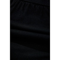 Black Wide Waistband Ruched Skort - L thumbnail