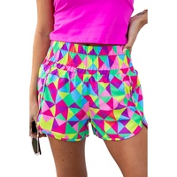 Azura Exchange Geometric High Waisted Athletic Shorts - M thumbnail