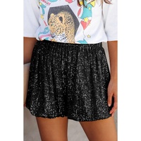 Azura Exchange Sequin High Waist Casual Shorts - L thumbnail