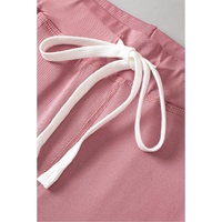 Fushia Drawstring Waist Pocketed Joggers - S thumbnail