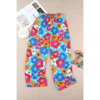 Azura Exchange Abstract Floral Print Drawstring Pants - L thumbnail