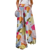 Azura Exchange Color Palette Print Wide Leg Pants - L thumbnail