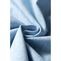 Light Blue Denim Collared Sleeveless Shirt - XL thumbnail