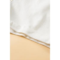 White Asymmetric Waist Design Stylish Denim Shorts - 16 US thumbnail