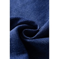 Bluing Asymmetric Wrapped Buttoned High Waist Denim Shorts - 4 US thumbnail