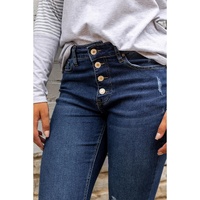 Azura Exchange Distressed Flare Bottom Jeans - S thumbnail