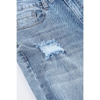 Azura Exchange Light Wash Distressed Flare Jeans - 14 US thumbnail