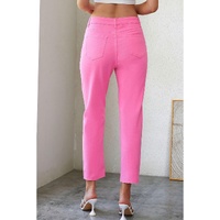 Azura Exchange Patchwork Straight Leg Jeans - 14 US thumbnail
