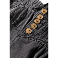 Carbon Grey Mineral Wash Button Fly Waist Wide Leg Jeans - 10 US thumbnail