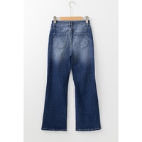 Dusk Blue Mineral Wash High Rise Ripped Jeans - 10 US thumbnail