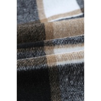 Azura Exchange Plaid Print Buttoned Shirt Jacket - M thumbnail