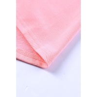 Pink Plus Size Taupe Chevron Hooded Top - 1X thumbnail