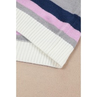 Stripe Plus Size Striped Hooded Knit Sweater - 2X thumbnail