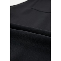 Black Solid Buttoned Straps Plus Size Overall Dress - 2X thumbnail