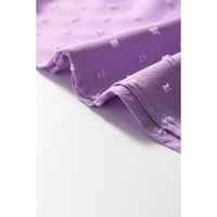 Wisteria Swiss Dot Smocked Frilled Neckline Short Sleeve Plus Size Dress - 3X thumbnail