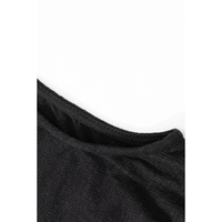 Black Plus Smocked High Waist Sleeveless V Neck Jumpsuit - 3X thumbnail