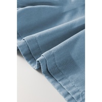 Beau Blue Washed Chambray Drawstring Elastic Waist Plus Size Shorts - 2X thumbnail