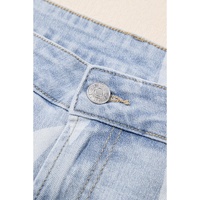 Beau Blue High Waist Star Pattern Plus Size Jeans - 2X thumbnail
