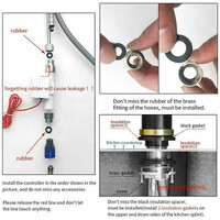 2023 Brushed Gold Spout Matte Black pull out with spray function kitchen mixer tap faucet thumbnail