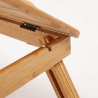 Foldable Laptop Desk for Bed - Lazy Computer Table with Card Slot thumbnail