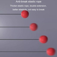 Indoor Boxing Reflex Training Ball With Headband - Black Pu Speed Ball - Pu Ball Black thumbnail